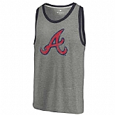 Atlanta Braves Distressed Team Tank Top - Ash,baseball caps,new era cap wholesale,wholesale hats